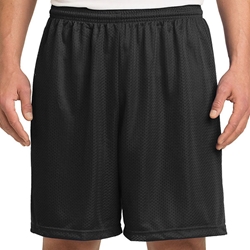 Black Mesh Shorts 